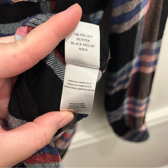 Rails Hunter Button Down Shirt Small black melon aqua - Picture 12 of 16